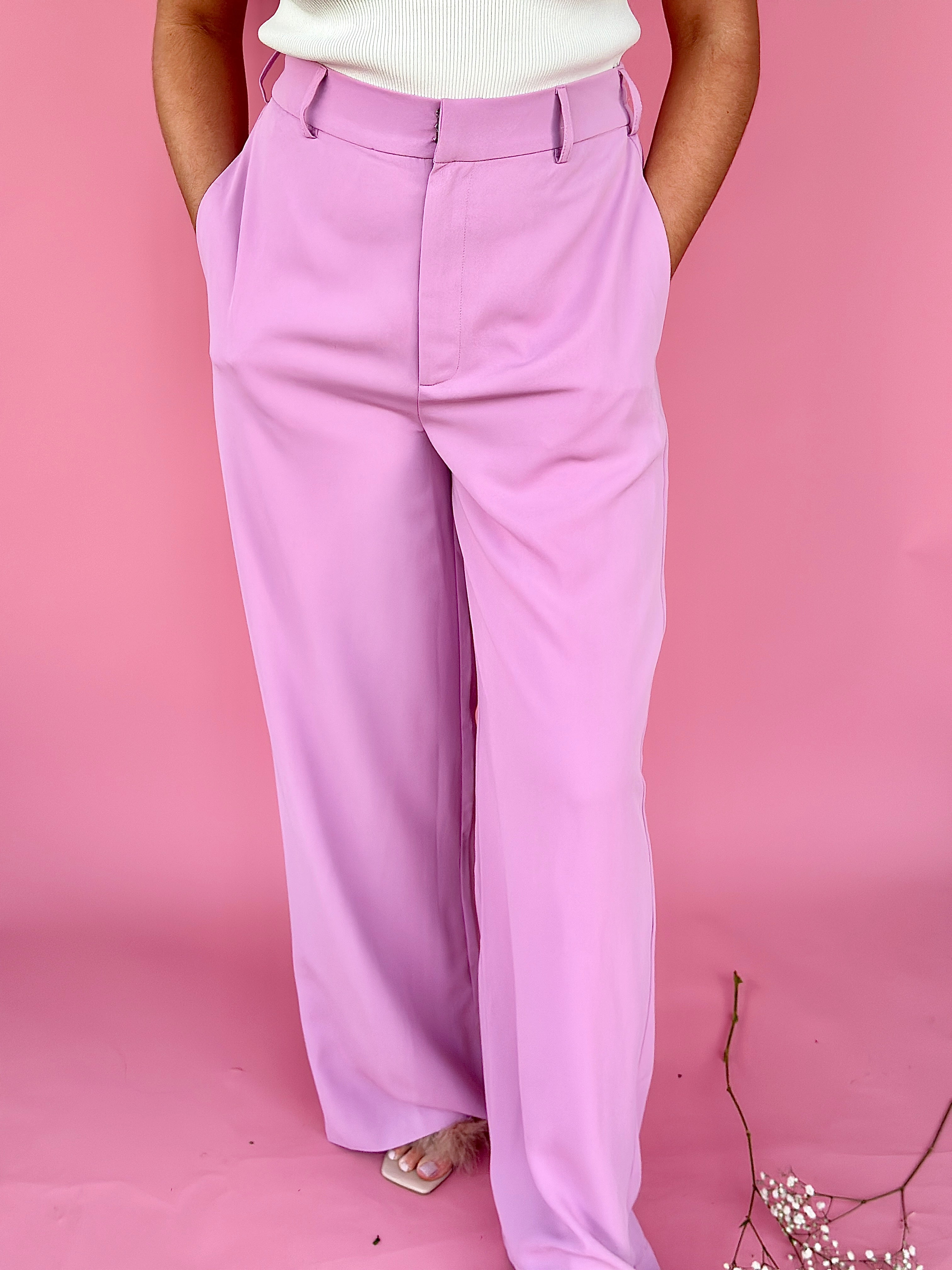 Orchid Pink Trouser Pants